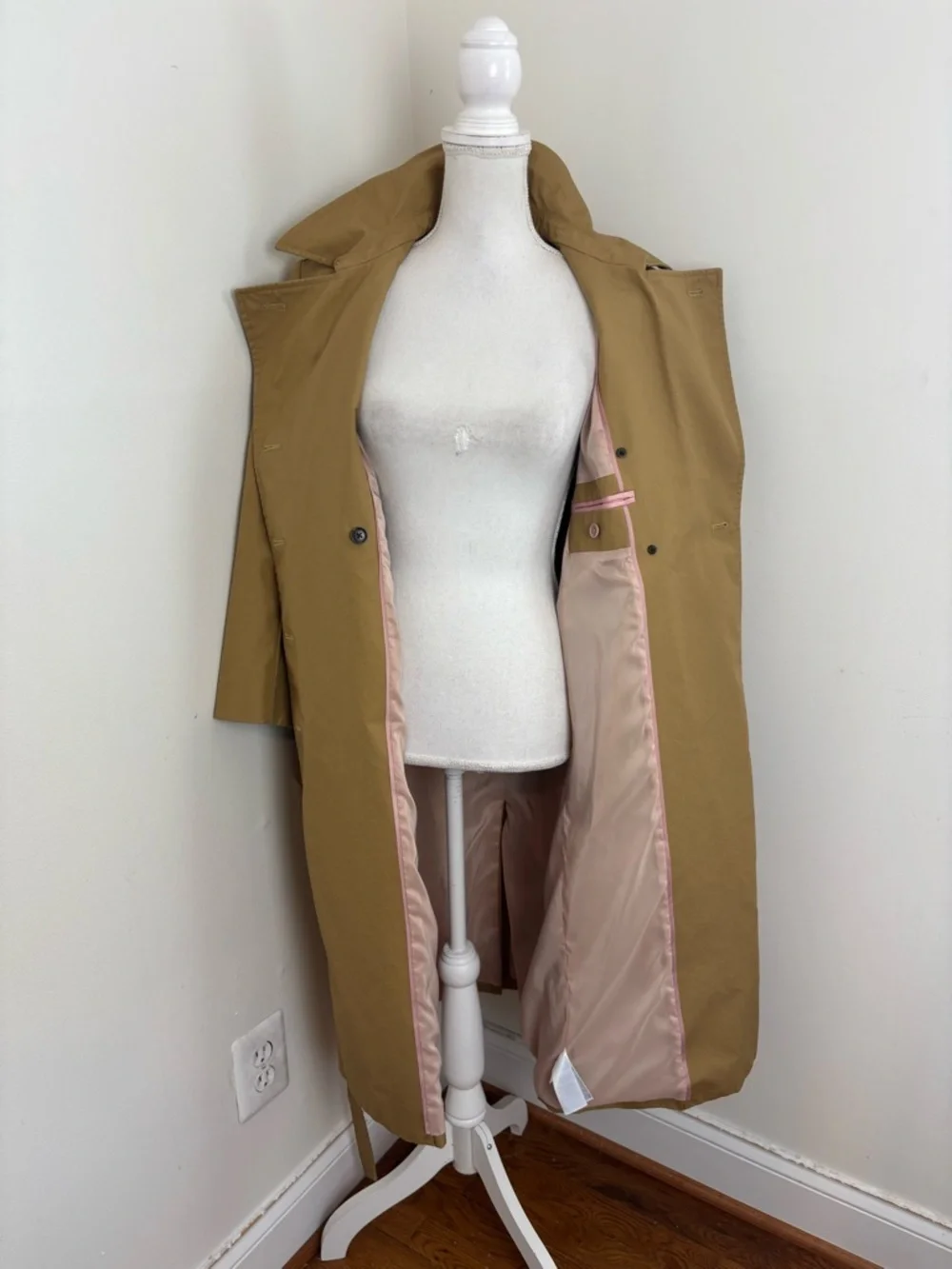 J.Crew New Long Icon Trench Coat In Size 8P